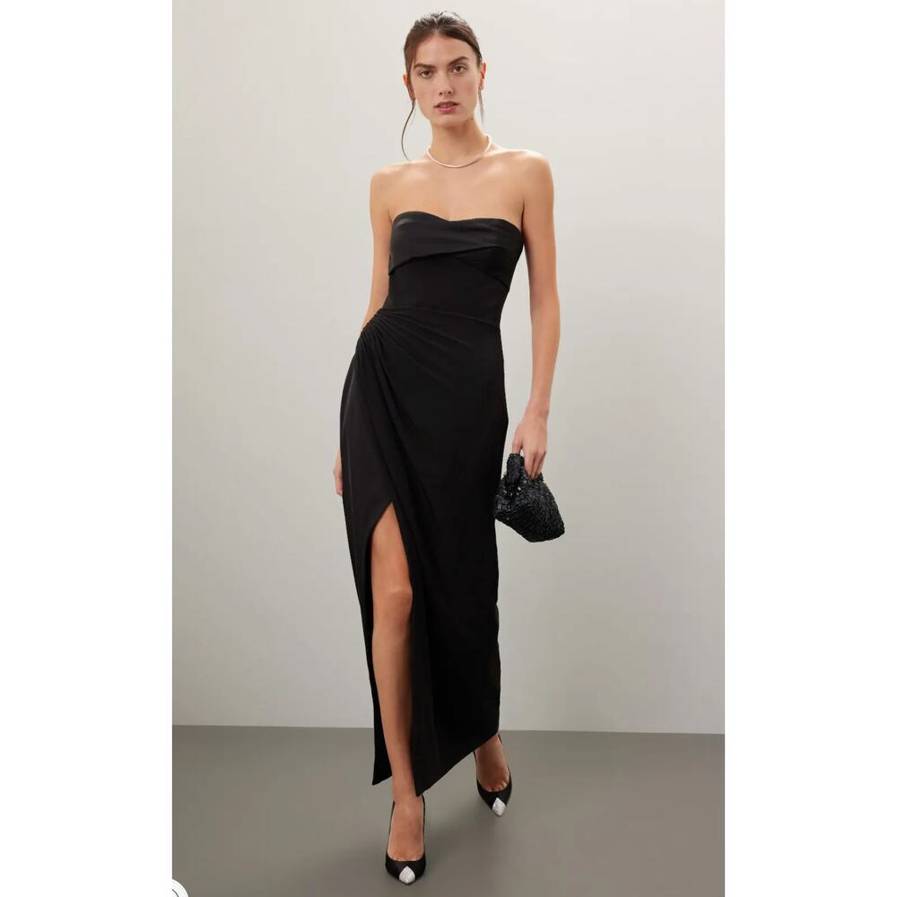 HALSTON Ester Gown in Black